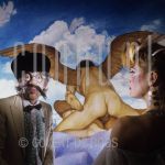 Aat Veldhoen (Date Unknown) at home in Amsterdam.

[keywords]Posed, Half Length, Eyecontact, Mask, Painting[/keywords]